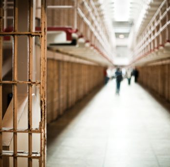 prison corridor
                  