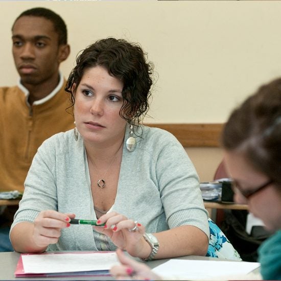 Jane is student. Колледж Аддамс.