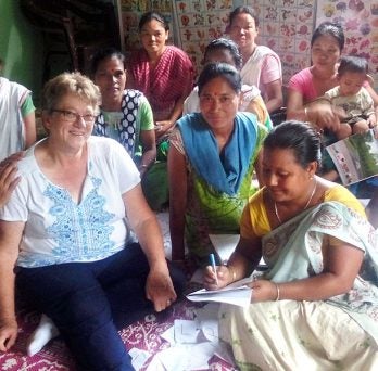 Alice Butterfield in Assam, India
                  