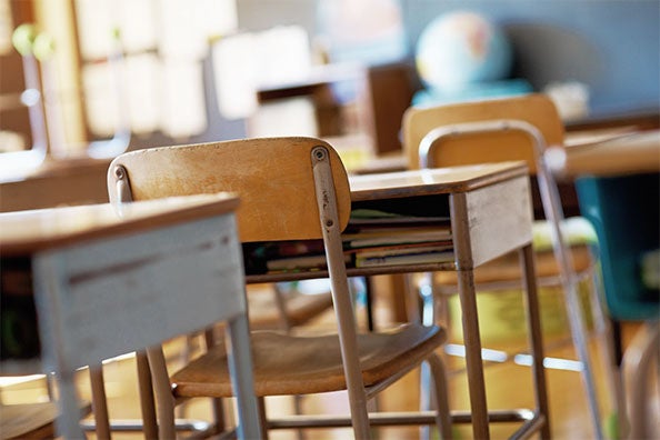 empty school desks